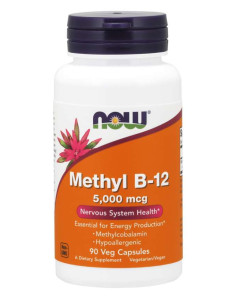 Methyl B-12, 5000mcg - 90 vcaps | NOW Foods