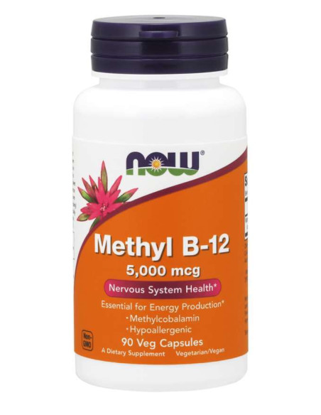 Methyl B-12, 5000mcg - 90 vcaps | NOW Foods