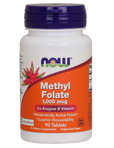 Methyl Folate, 1000mcg - 90 tabs | NOW Foods