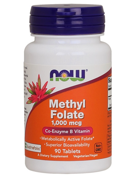 Methyl Folate, 1000mcg - 90 tabs | NOW Foods