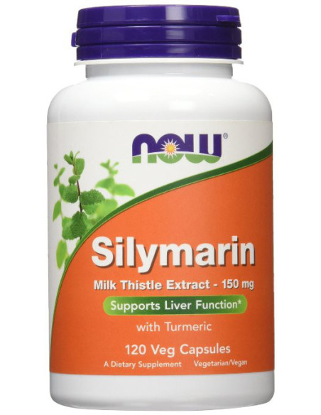 Milk Thistle Extract with Turmeric, 150mg - 120 vcaps | NOW Foods