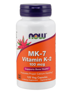 MK-7 Vitamin K-2, 100mcg - 120 vcaps | NOW Foods