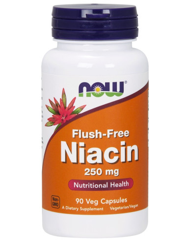 Niacin Flush-Free, 250mg - 90 vcaps | NOW Foods