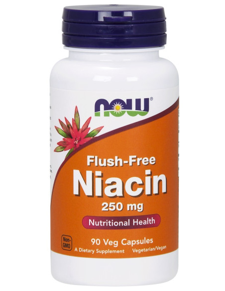 Niacin Flush-Free, 250mg - 90 vcaps | NOW Foods