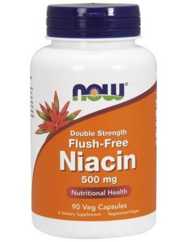 Niacin Flush-Free, 500mg (Double Strength) - 90...