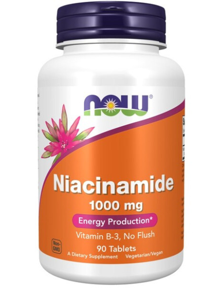 Niacinamide, 1000mg - 90 tablets | NOW Foods