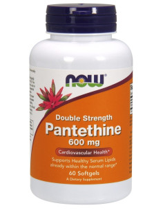 Pantethine, 600mg Double Strength - 60 softgels | NOW Foods