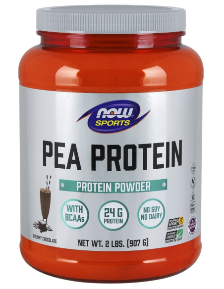 Pea Protein, Dutch Chocolate - 907g | NOW Foods