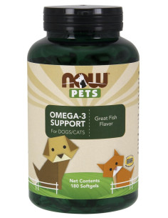 Pets, Omega-3 Support - 180 softgels | NOW Foods