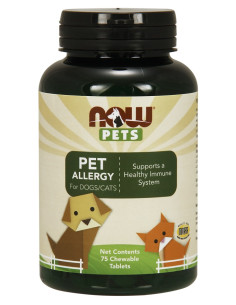 Pets, Pet Allergy - 75 chewable tablets | NOW Foods