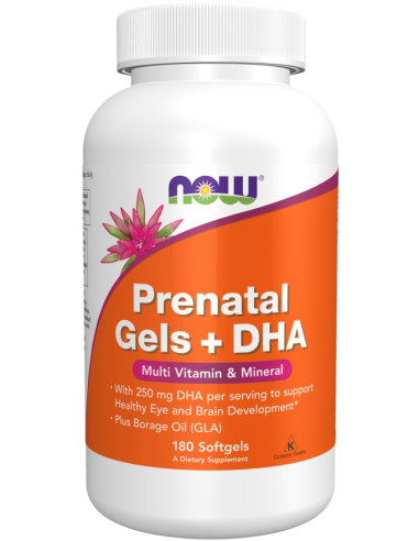 Prenatal Gels + DHA - 180 softgels | NOW Foods