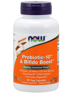 Probiotic-10 & Bifido Boost - 90 vcaps | NOW Foods