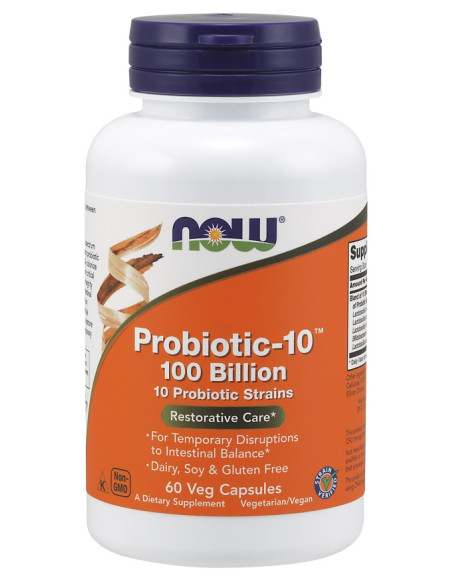 Probiotic-10, 100 Billion - 60 vcaps | NOW Foods