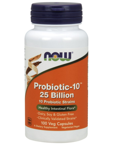 Probiotic-10, 25 Billion - 100 vcaps | NOW Foods