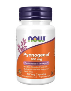 Pycnogenol, 100mg - 60 vcaps | NOW Foods