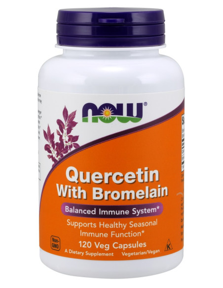 Quercetin with Bromelain - 120 vcaps | NOW Foods