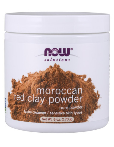 Red Clay Powder Moroccan - 170g | NOW Foods
