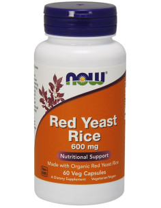 Red Yeast Rice, 600mg - 60 vcaps | NOW Foods