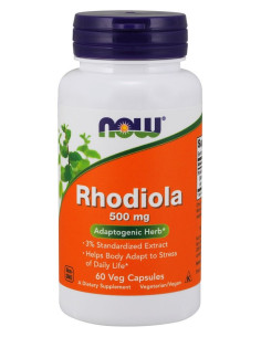 Rhodiola, 500mg - 60 vcaps | NOW Foods