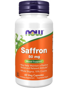 Saffron, 50mg - 60 vcaps | NOW Foods