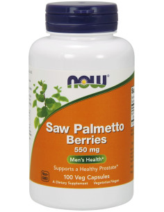 Saw Palmetto Berries, 550mg - 100 vcaps | NOW Foods