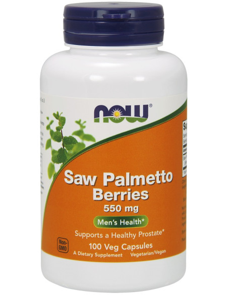 Saw Palmetto Berries, 550mg - 100 vcaps | NOW Foods