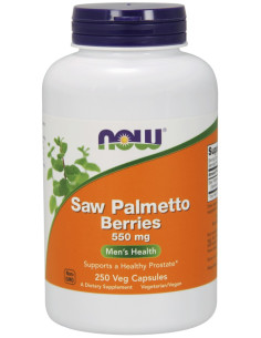 Saw Palmetto Berries, 550mg - 250 vcaps | NOW Foods
