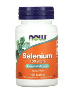 Selenium, 100mcg - 100 tabs | NOW Foods