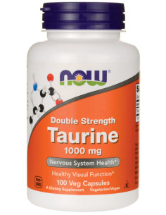 Taurine, 1000mg Double Strength - 100 vcaps | NOW Foods