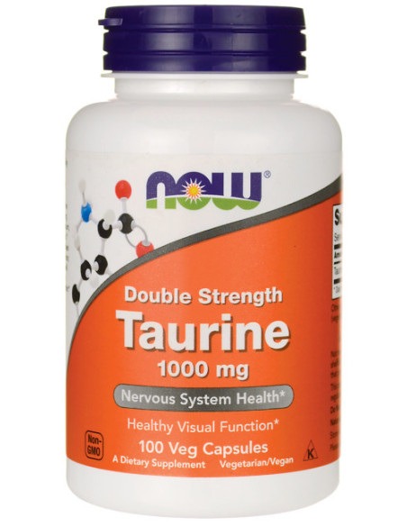 Taurine, 1000mg Double Strength - 100 vcaps | NOW Foods