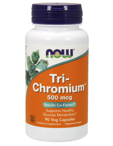 Tri-Chromium, 500mcg - 90 vcaps | NOW Foods