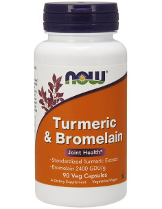Turmeric & Bromelain - 90 vcaps | NOW Foods