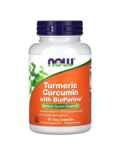 Turmeric Curcumin with BioPerine - 90 vcaps | NOW Foods
