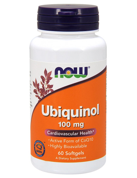 Ubiquinol, 100mg - 60 softgels | NOW Foods