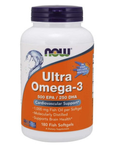 Ultra Omega-3 (In Fish Gelatin Softgels) - 180 fish...