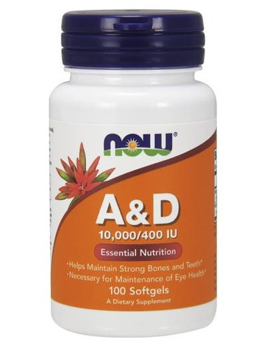 Vitamin A & D, 10000/400 IU - 100 softgels |...