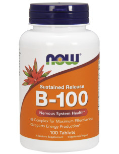 Vitamin B-100 Sustained Release - 100 tabs | NOW Foods