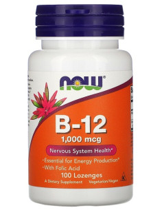 Vitamin B-12, 1000mcg - 100 lozenges | NOW Foods