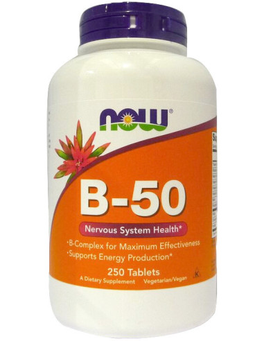 Vitamin B-50 - 250 tablets | NOW Foods