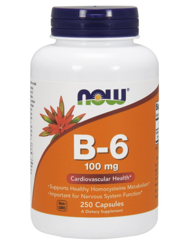 Vitamin B-6, 100mg - 250 caps | NOW Foods