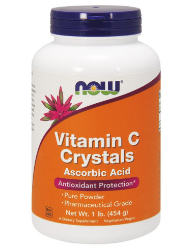 Vitamin C Crystals - 454g | NOW Foods