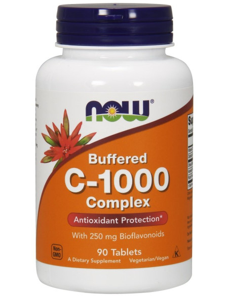 Vitamin C-1000 Complex - Buffered with 250mg Bioflavonoids - 90 tabs | NOW Foods