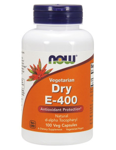 Vitamin E-400 Dry, Vegetarian - 100 vcaps | NOW Foods