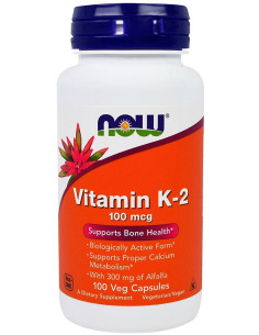 Vitamin K-2, 100mcg - 100 vcaps | NOW Foods