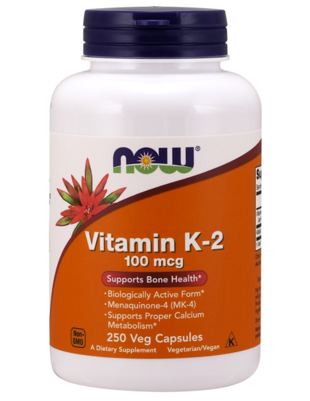 Vitamin K-2, 100mcg - 250 vcaps | NOW Foods