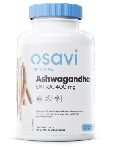 Ashwagandha Extra (Vital), 400mg - 180 vegan...