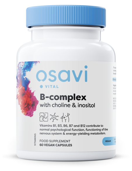 B-Complex with Choline & Inositol - 60 vegan caps | Osavi