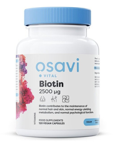 Biotin, 2500mcg - 120 vegan caps | Osavi
