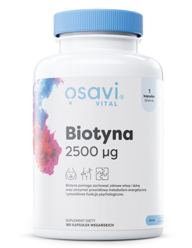 Biotyna, 2500mcg - 180 vegan caps | Osavi