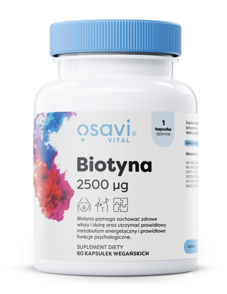 Biotyna, 2500mcg - 60 vegan caps | Osavi